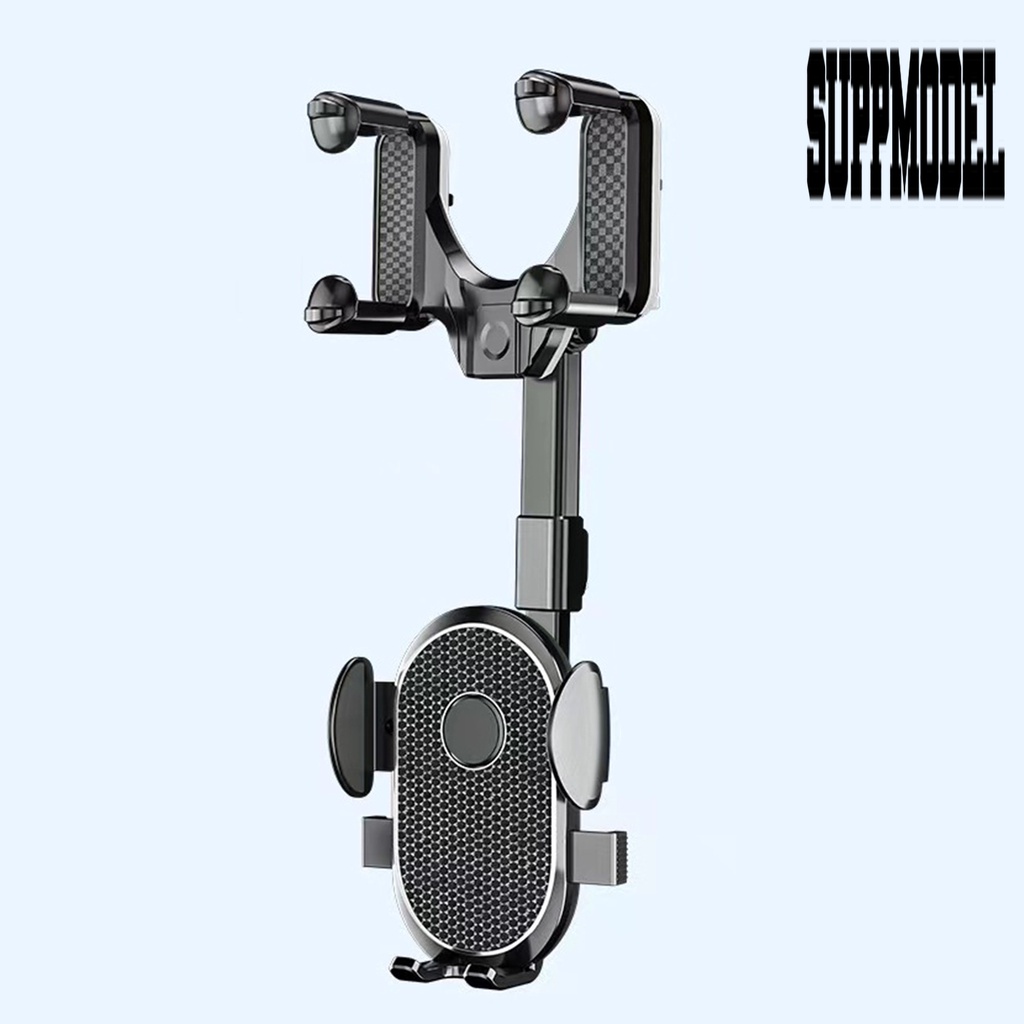 Stand Holder Handphone Bahan ABS Stabilitas Tinggi Tahan Karat Untuk Kaca Spion Mobil