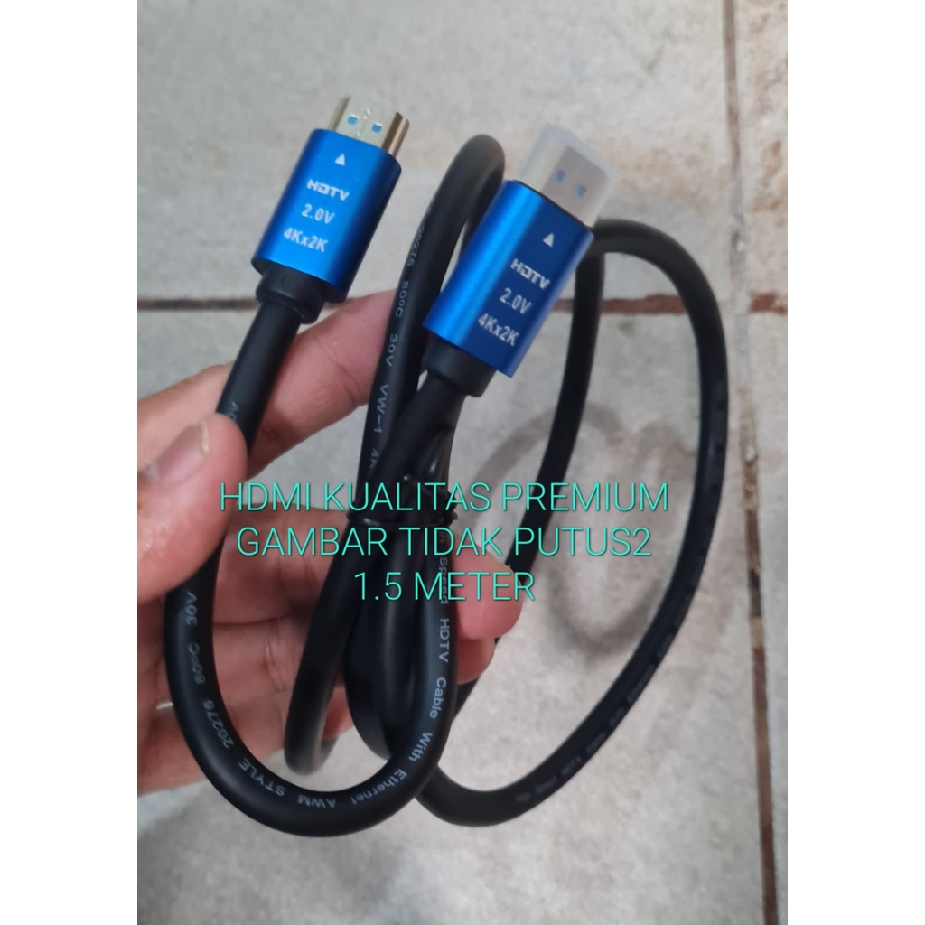 G646 KABEL HDMI 1.5 METER 4K KABEL TELEVISI PS GAME CPU MONITOR LAYAR LED FULL HD JACK MALE FEMALE LAPTOP TV GAMBAR SUARA KUALITAS SUPER PREMIUM KONEKTOR PLUG BOOT KOMPUTER SWITCH ROUTER MODEM COMPUTER INDIHOME FIRTSMEDIA ROUTER ORIGIN RESOLUSI  2.0