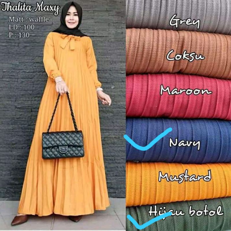 Gamis Plisket Maxy Jumbo /Gamis Plisket JUMBO//PAULINA PLISKET MAXI GAMIS PITA LEHER