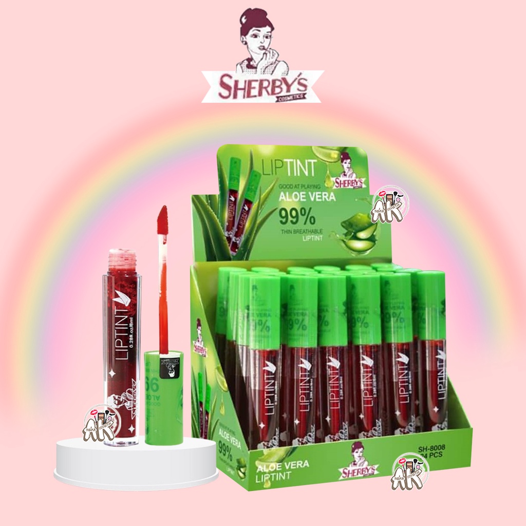 SHERBYS LIP TINT ALOEVERA 1 BOX (ISI 24 PC)