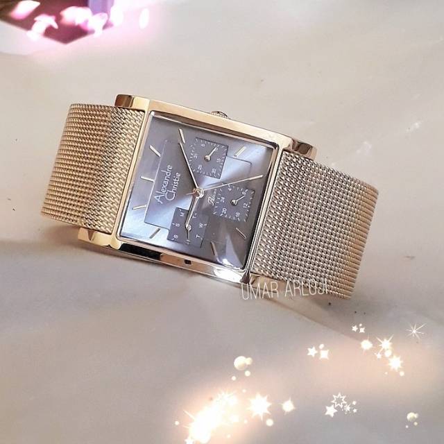 Jam Tangan Wanita Alexandre Christie Ac 2814 Bf Gold Fashion Wanita
