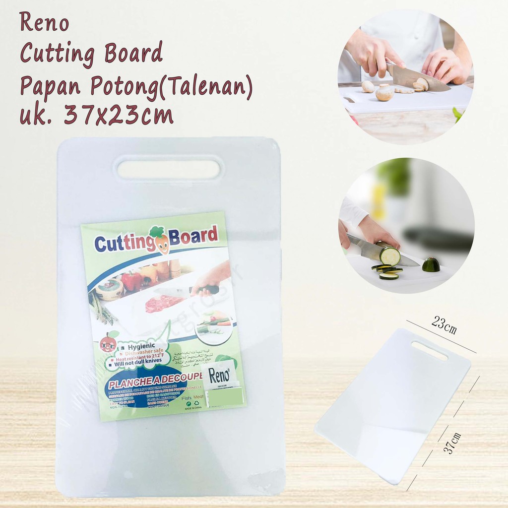 Reno / Cutting Board / Talenan Putih / Papan Potong / 37*23cm