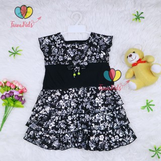 Dress Nayla uk 4-5 Tahun / Dress Lengan Balita Anak