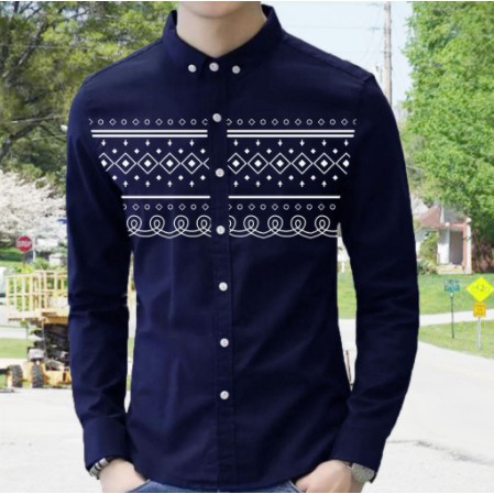 NEW KEMEJA PRIA JUMBO XXL XXXL 2XL 3XL LENGAN PENDEK FRANCE MARTINE MOTIF BATIK CORAK GARIS TITIK2