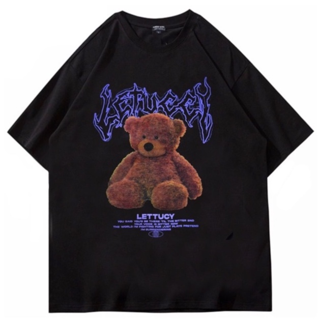 WENZ KAOS DISTRO LETTUCY T-SHIRT TEDDY BEAR