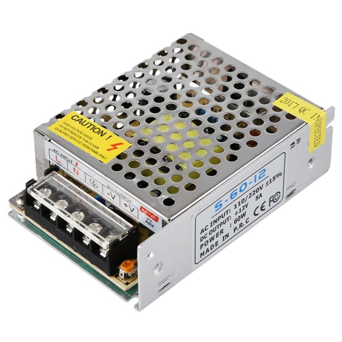 Adaptor Power Supply 12V 5A / Travo LED Neon Flex DC 12V