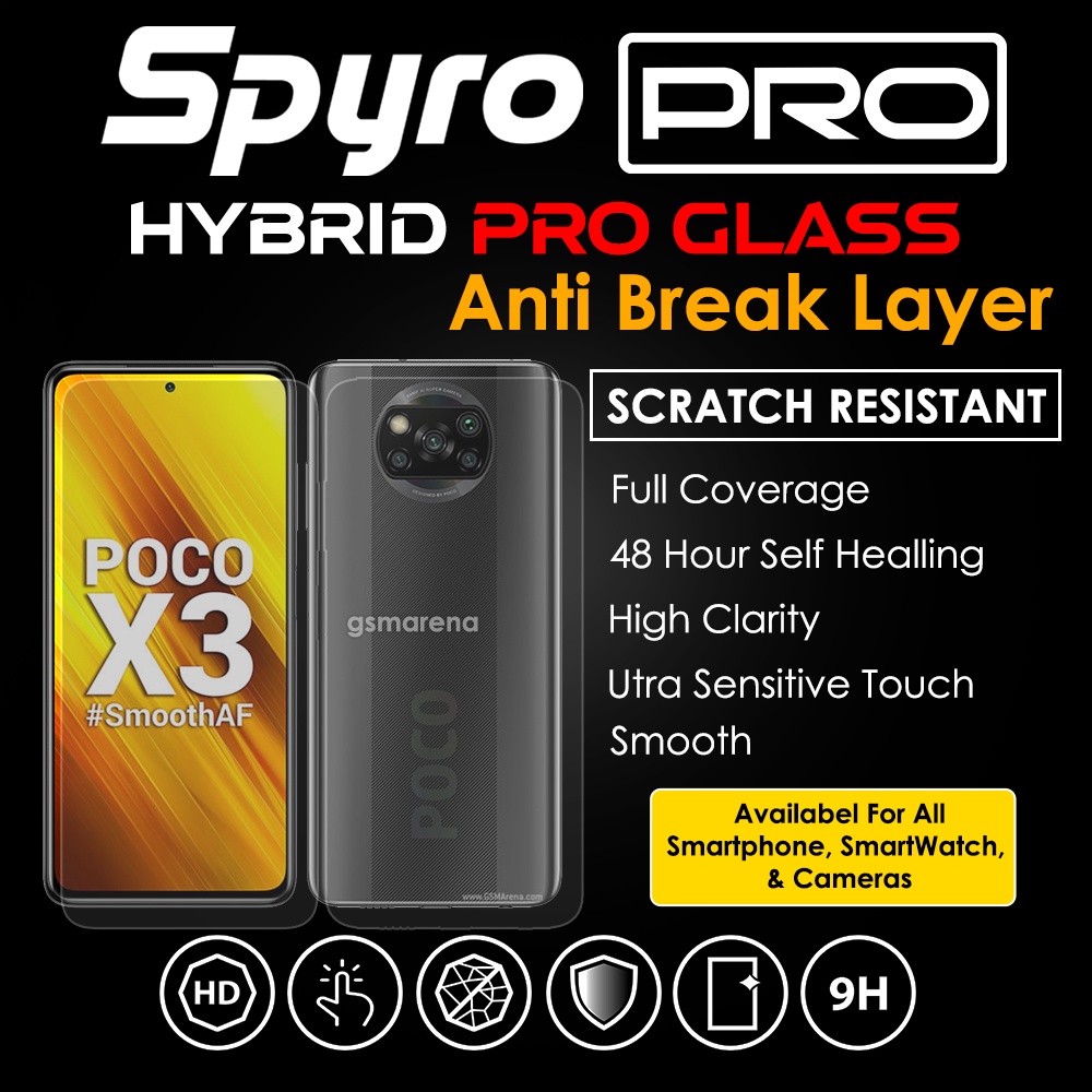 premium hydrogel xiaomi poco x3 pro anti gores full screen guard