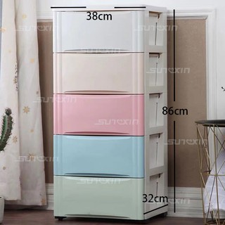  PLASTIC  STORAGE CABINET LEMARI  LACI  PLASTIK 5 SUSUN 