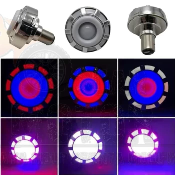 LAMPU STOP PROJIE V5 REM BELAKANG STOPLAMPU MOTOR LED ACDC UNIVERSAL STOPLAMP BULAT motor motor