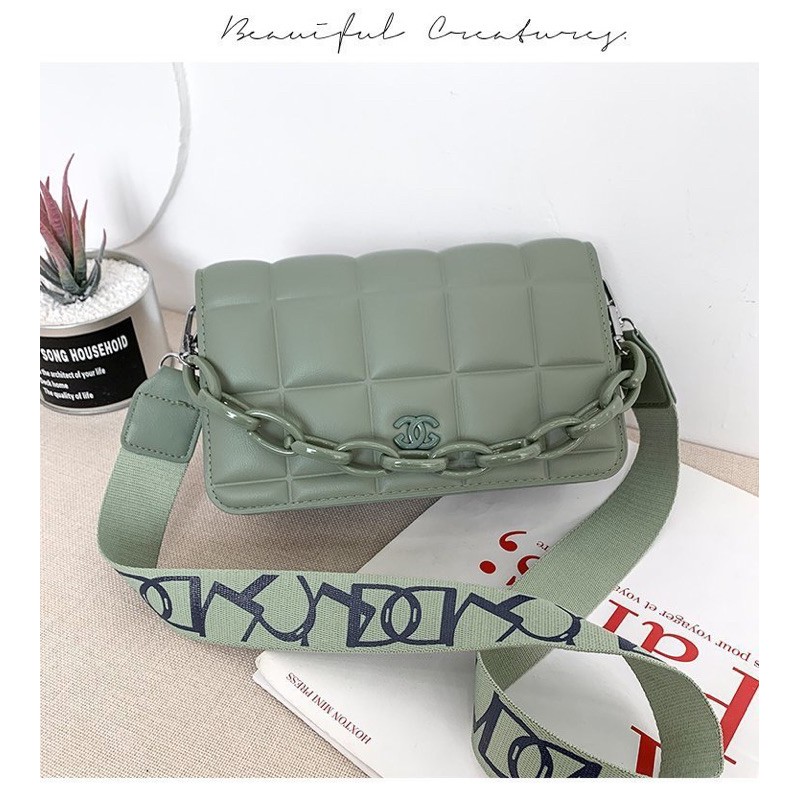 ✨✨FREE 3 TALI STRAP RANTAI KULIT✨✨ TAS SELEMPANG HANDBAG SHOULDER SLINGBAG IMPORT KONDANGAN LB- 172