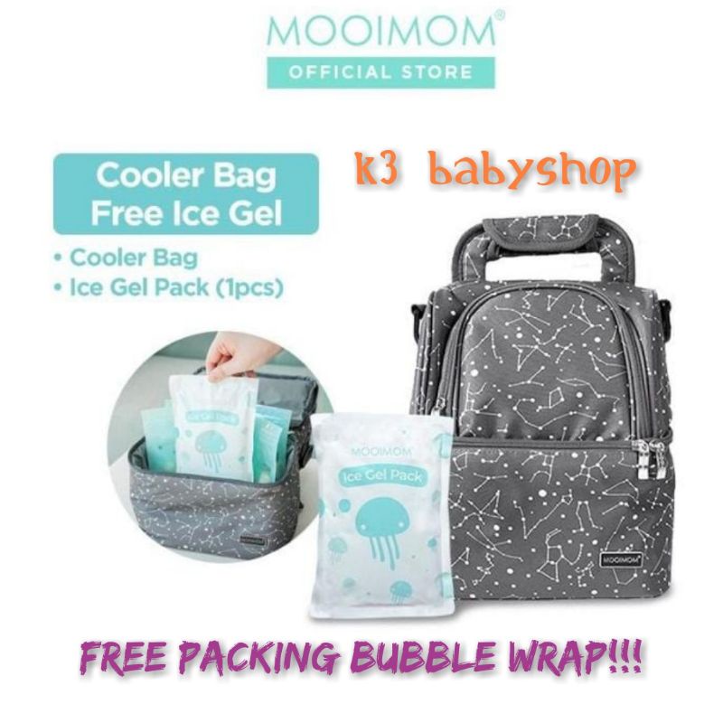 Cooler Bag Mooimom Tas penyimpanan asi tas pendingin asi travel traveling kado lahiran hadiah gift