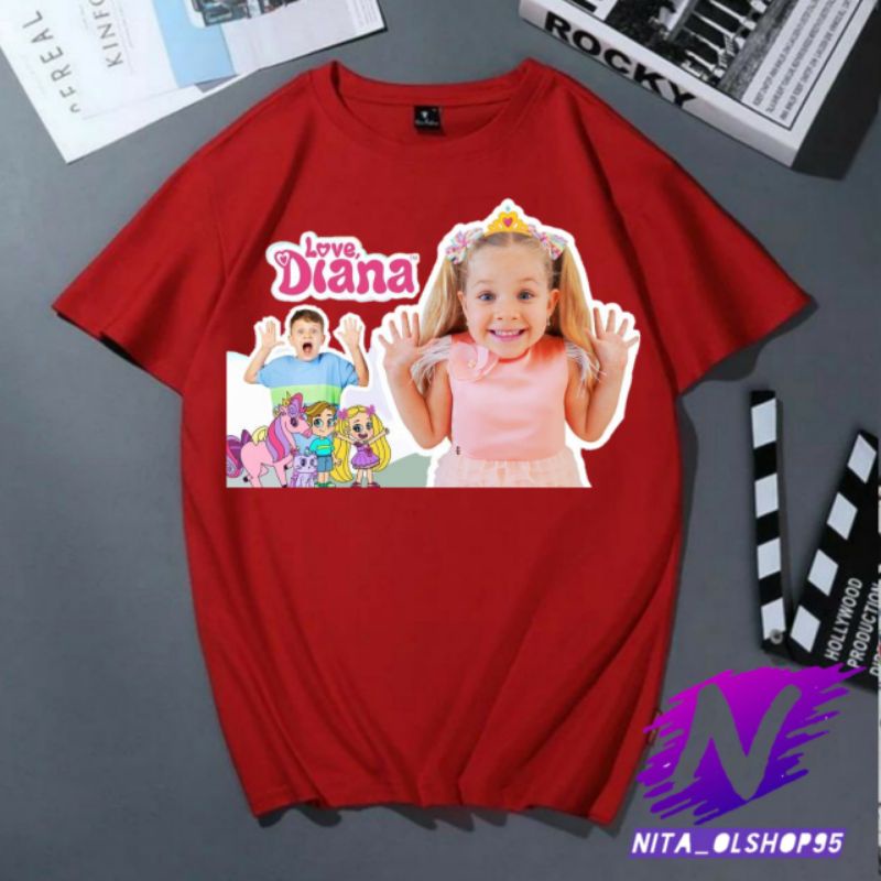 baju anak love Diana kaos love Diana