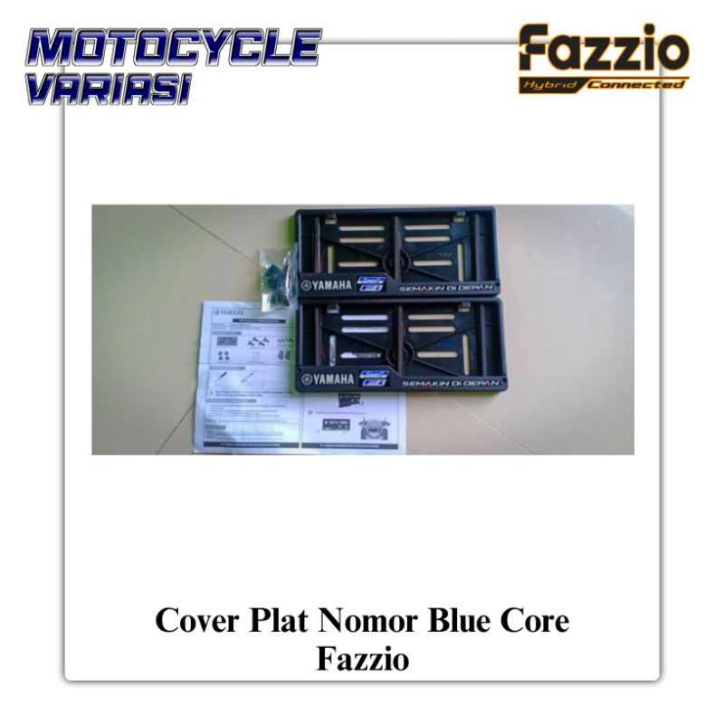 Cover Plat Blue Core Yamaha Cover Plat Nomor Fazzio NMAX XMAX LEXI