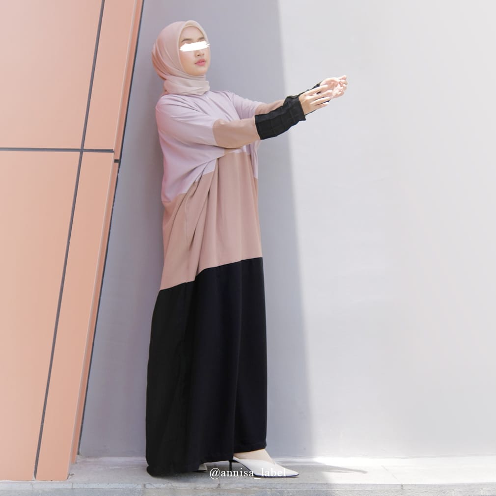 GAMIS ABAYA DRESS KAFTAN CASSIE 3 COLOR SOFT LEXUS TERBARU BY ANNISALABEL