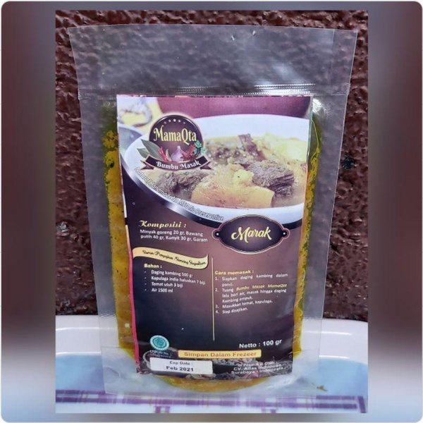 

Bumbu Marak / Sop Arab Mamaqta Bumbu Basah 150gr untuk 1/2kg daging No MSG Arabic Lamb Soup