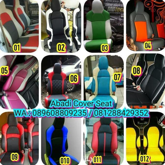 Sarung Jok Mobil CALYA Bahan MBTECH ASLI Include Busa + Sarung Stir | Sarung Stir Mobil