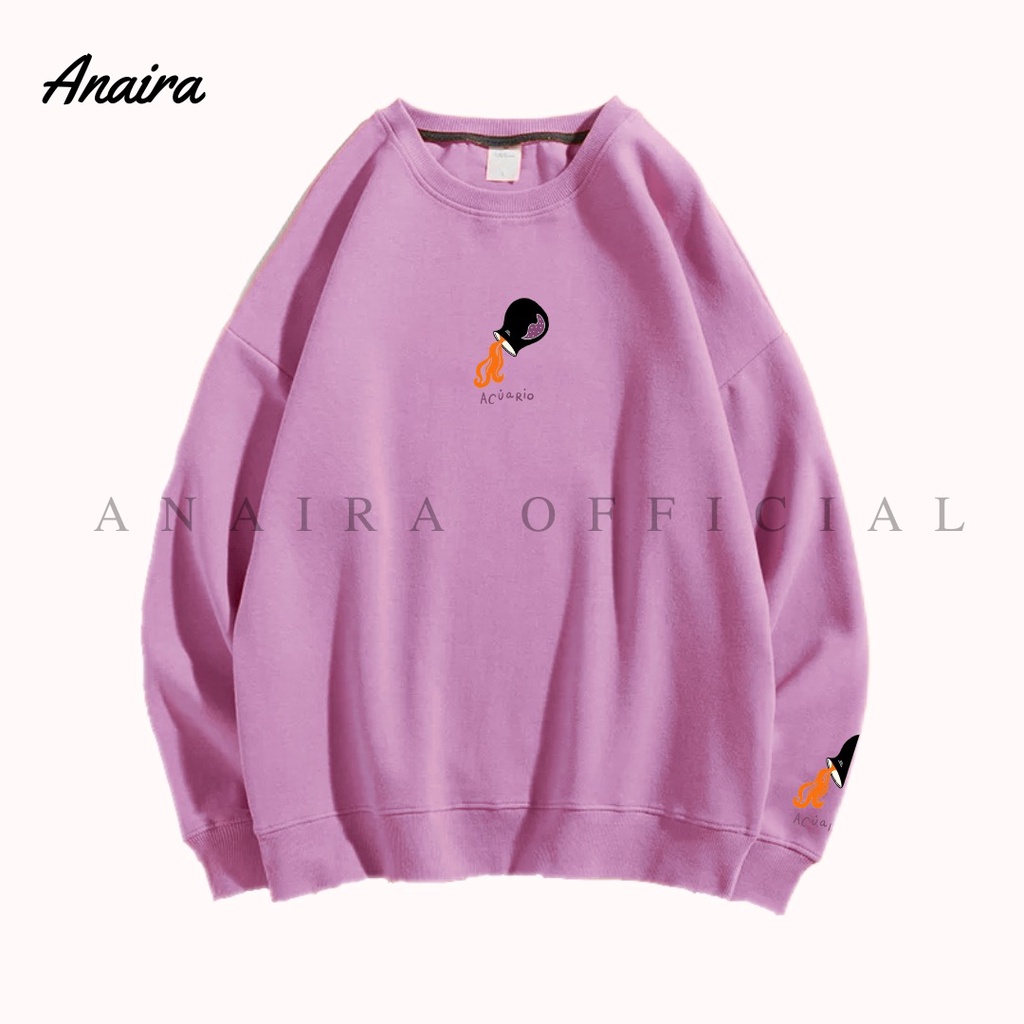 ACUARIO SWEATER CREWNECK WANITA ANAIRAOFFICIAL