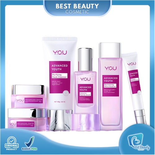 ★ BB ★  Y.O.U Advanced Youth SERIES | Purifying Foam Cleanser - Micro Essence - Serum - Night Cream - Eye Cream | YOU