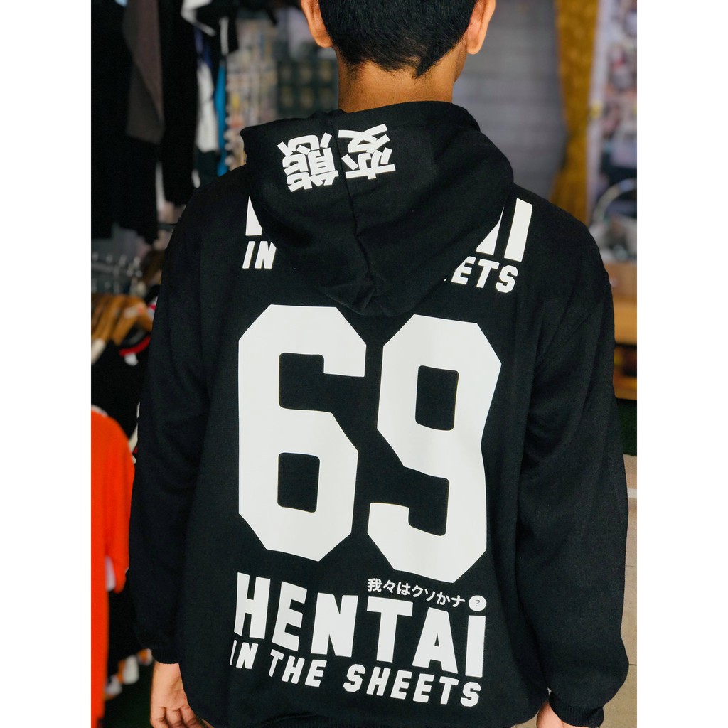 Jaket Hentai 69 Black Casual Manga