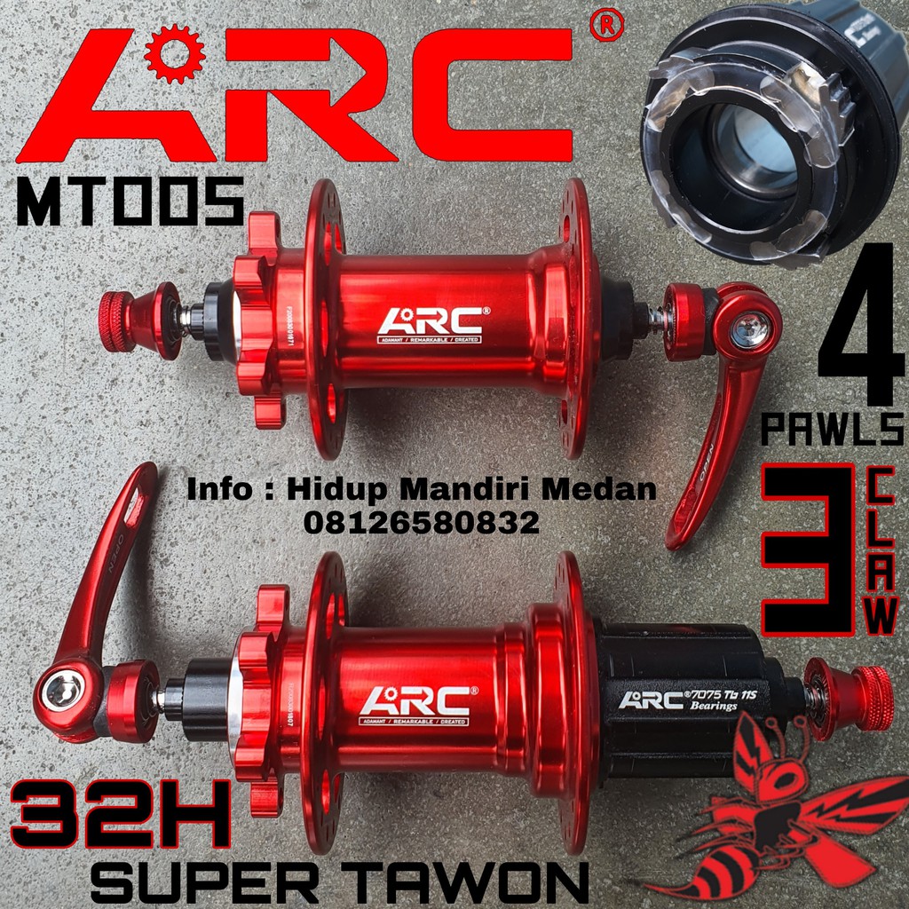 Hub ARC MT005 Red 32 Hole