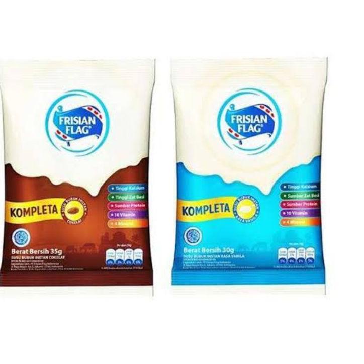 

Berkualitas FRISIAN FLAG Sachet kompleta vanila 30grX10pc (COKELAT 10X35gr)