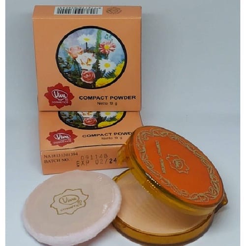 ✿ELYSABETHME✿ Viva bedak Compact bedak padat orange anti wajah berminyak two way cake TWC