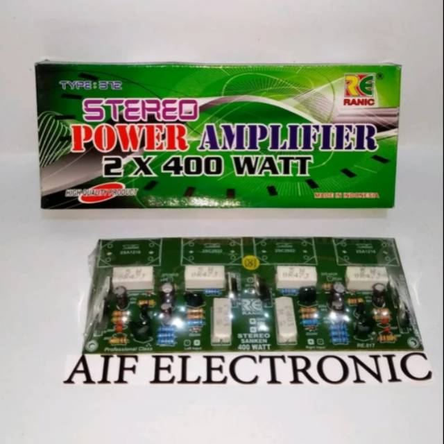 Kit Power Amplifier 2X400W stereo Ranic 372