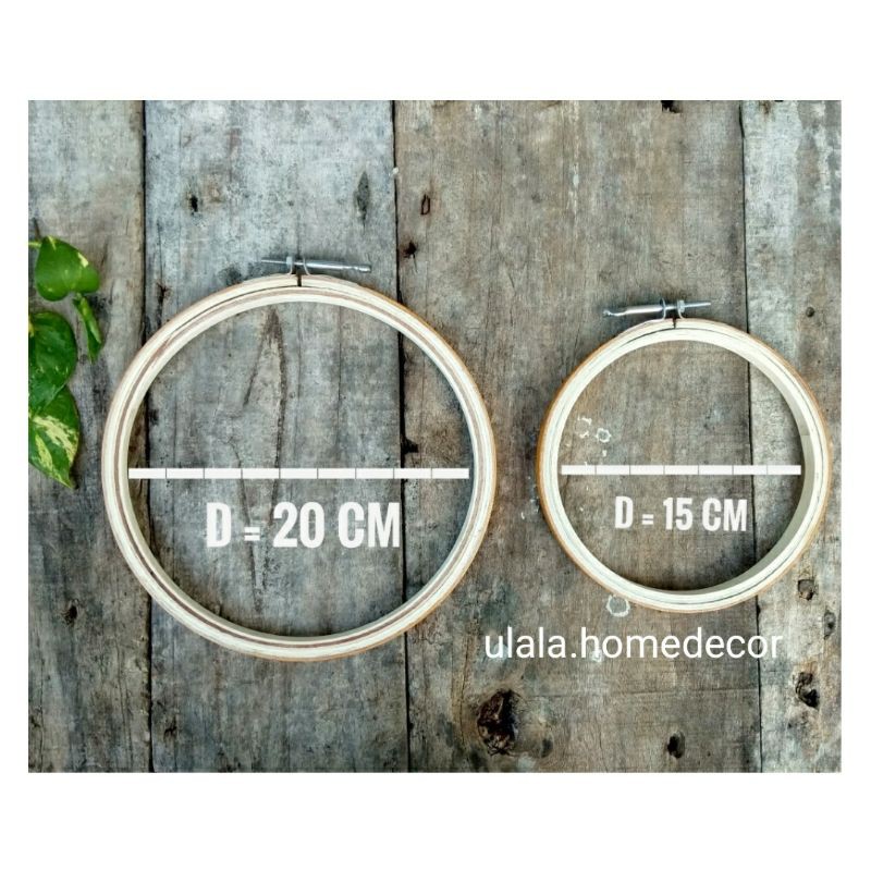 MIDANGAN KAYU / SPANDRING KAYU / HOOP ART KAYU