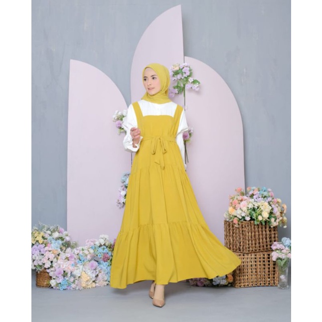 Gamis shakila like overall polos
