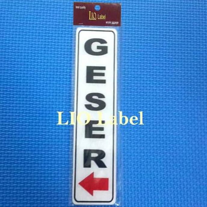 

NEW PRODUCT Sign Label GESER KIRI ZD383