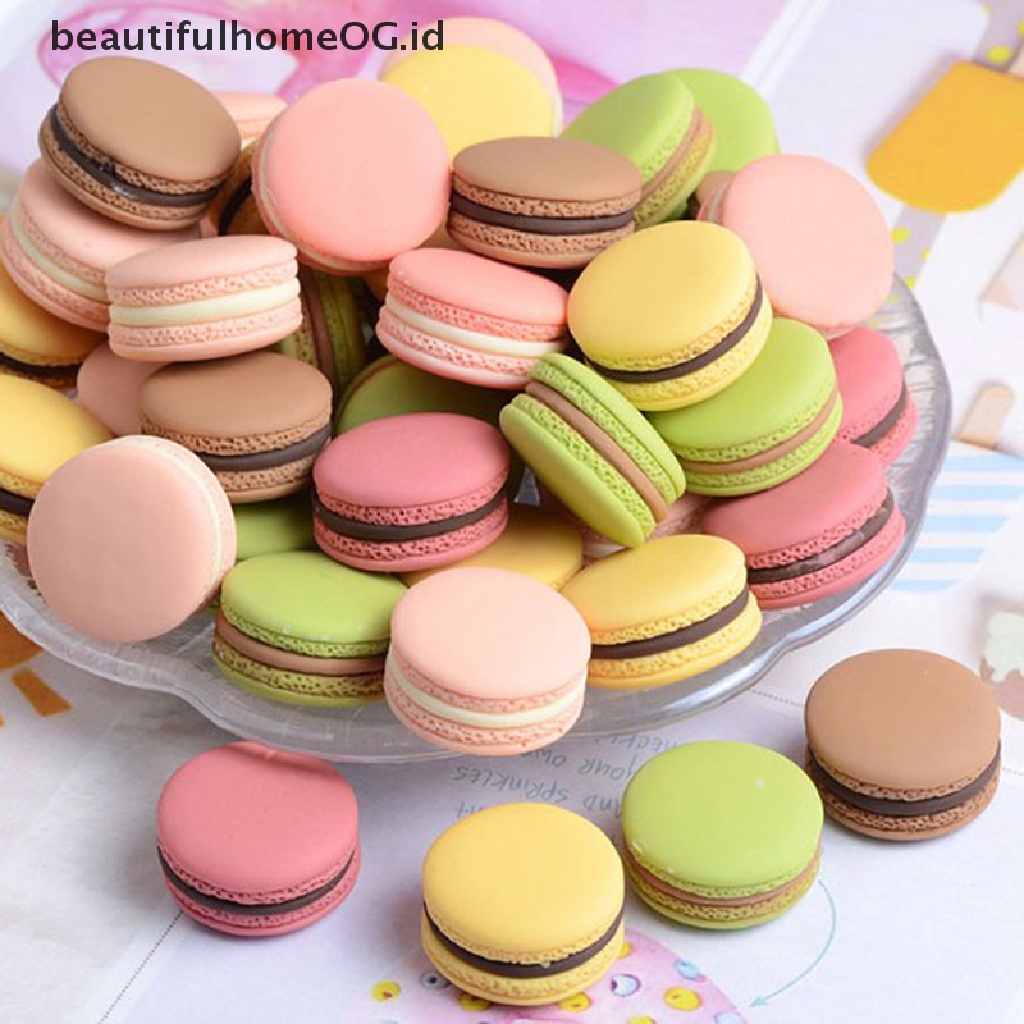 10pcs / Set Mainan Miniatur Macaron Untuk Aksesoris Rumah Boneka 1 / 12