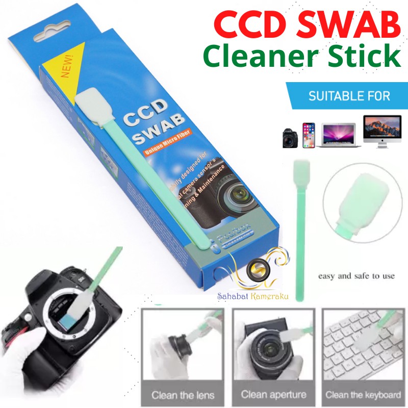 CCD Cleaning Swab Dry / Wet Pembersih Sensor Basah / Kering Kamera DSLR Mirrorless 16mm APSC APS-C C