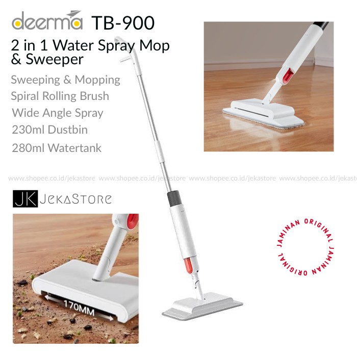 Deerma TB-900 2in1 Water Spray Mop Sweeper