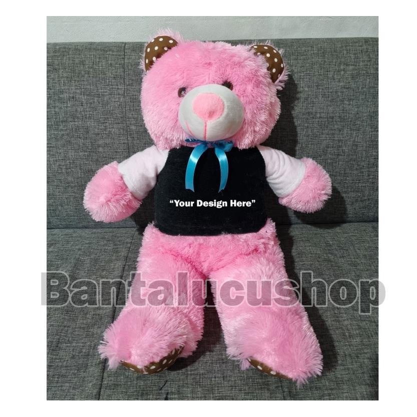 Boneka Beruang Custom Teddy Bear Panda Custom Tulisan XL 65CM