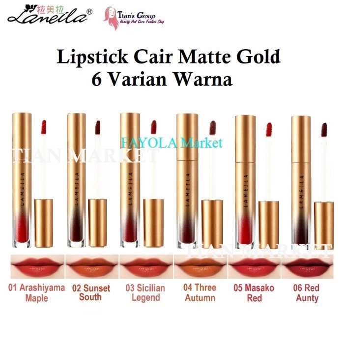 (COD) LAMEILA Lip Glaze Lipstik Pelembab Tahan Lama Lip Gloss Pewarna Bibir Cair Pelembab Lipstik