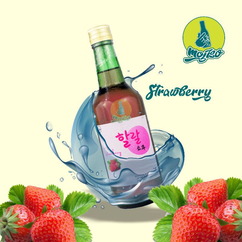 

STRAWBERRY" SOJU HALAL MOJISO NON ALCOHOL ( HALAL 100% )