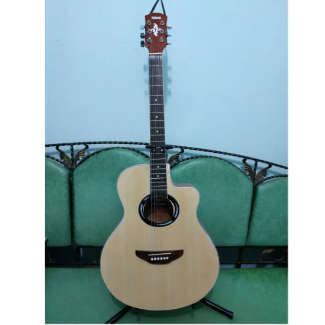 Gitar Akustik Merk Yamaha Tipe Apx-500 Warna Natural Sunkay Trusrod Senar String Murah Jakarta