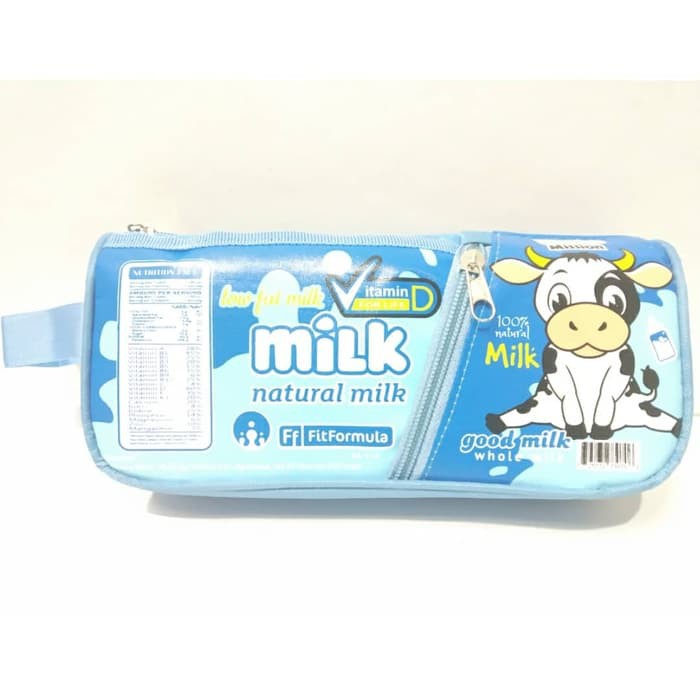 

Kotak Pensil Susu Milk Pencil Case Anak Perempuan Laki-Laki Biru