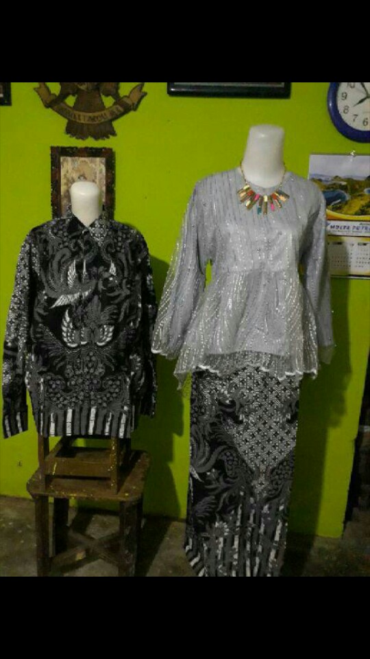 Spesial Promo New Collection | Nyk Batik - Batik Couple Kresna Slendang Payet Homemade Maron