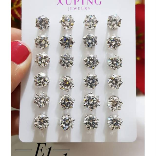 Anting xuping lapis emas 18k