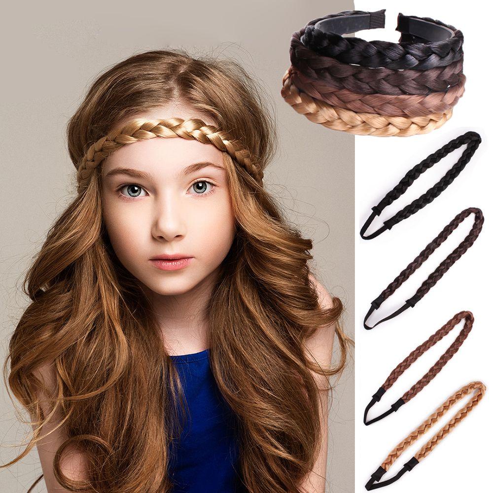 Needway Rambut Band Pernikahan Fashion Wanita Kepala hoop Aksesoris Rambut Hiasan Kepala Memutar Wig Headband