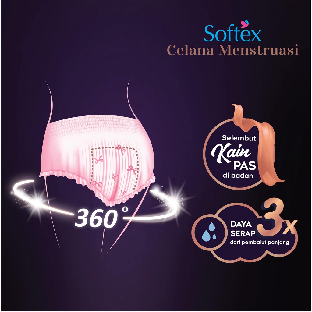 Softex Celana Menstruasi Extra Size 2 Pcs