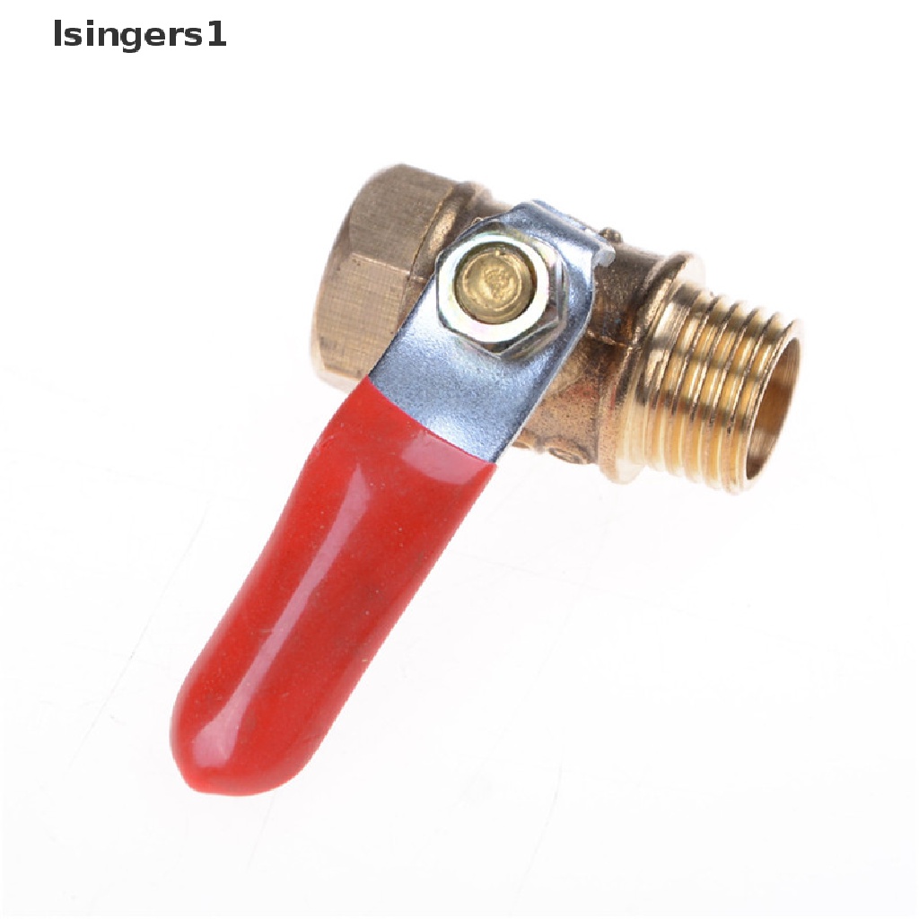 (lsingers1) Katup Bola 1 / 4 "M / F Full Port Bahan Kuningan Untuk Saluran Bahan Bakar / Gas / Udara / Air