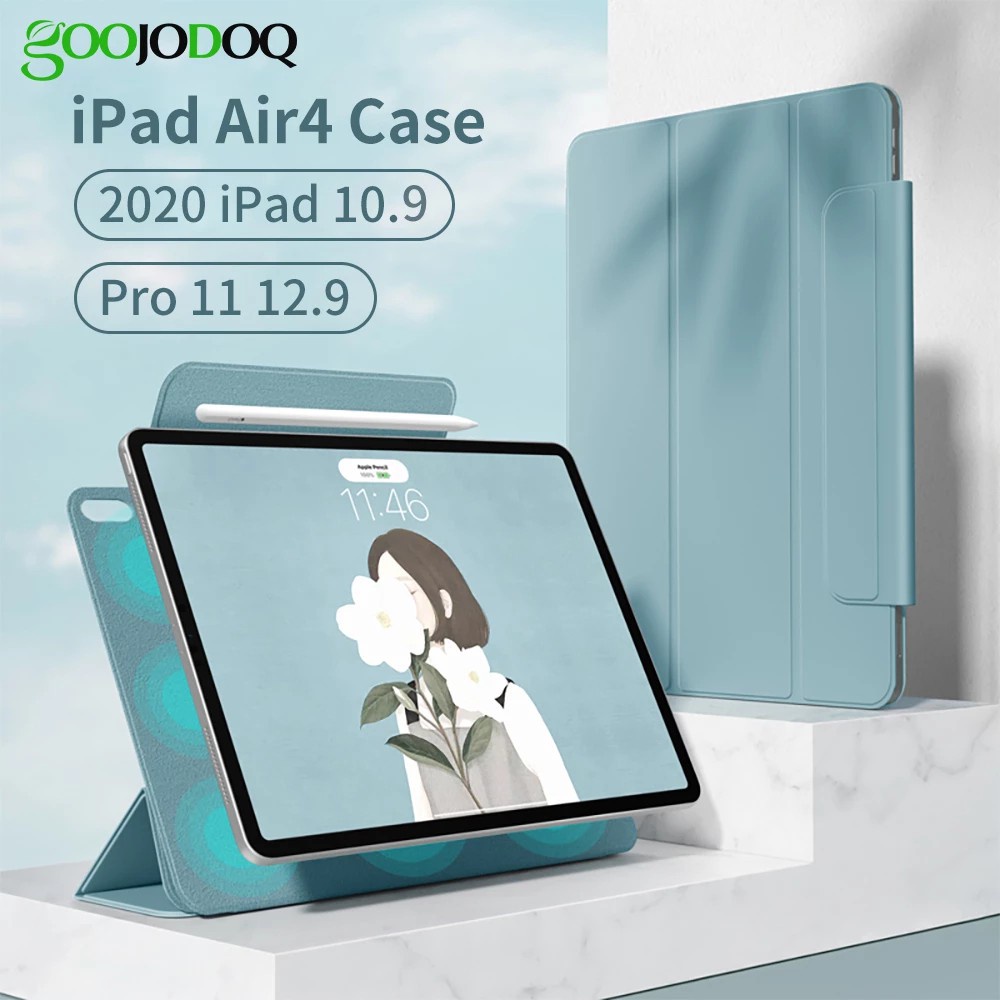 Goojodoq For IPad  Magnetik Protective Tablet Holder Case For Pro 11 10.2 10.9 11 12.9 Air 2020 Case