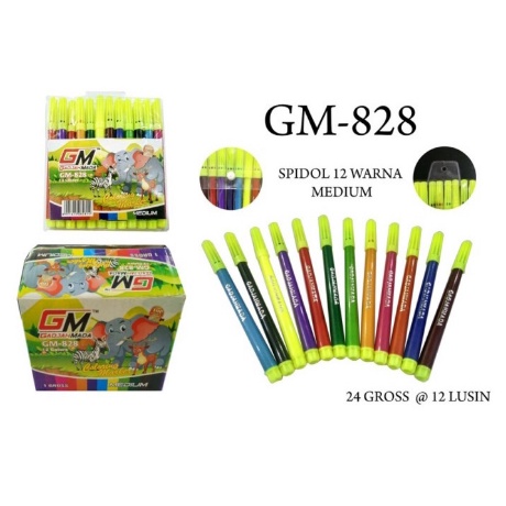 

YW01 Spidol Warna Spidol Anak Mewarnai 1 Pack 12 Warna Spidol Murah
