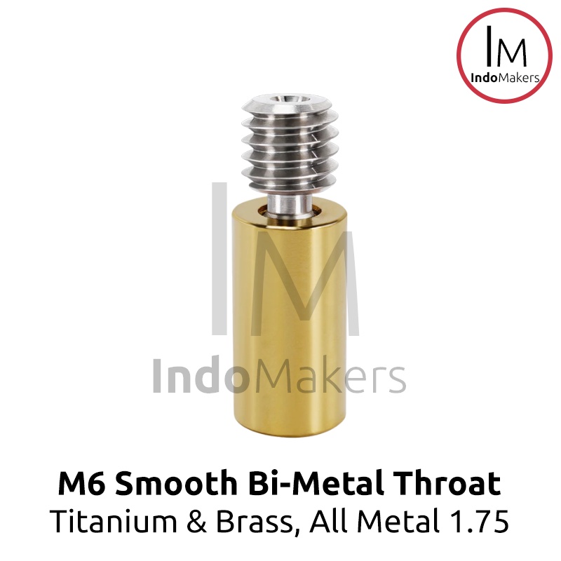 M6 / Ender3 Bi Metal Throat All-Metal Titanium Brass 1.75mm