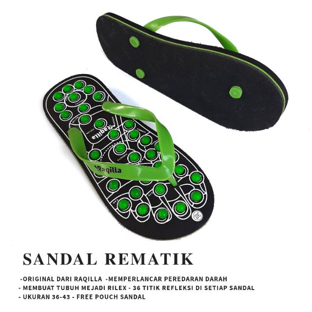 Sandal rematik sendal kesehatan sendal refleksi Rematik Tradisional free tas sandal