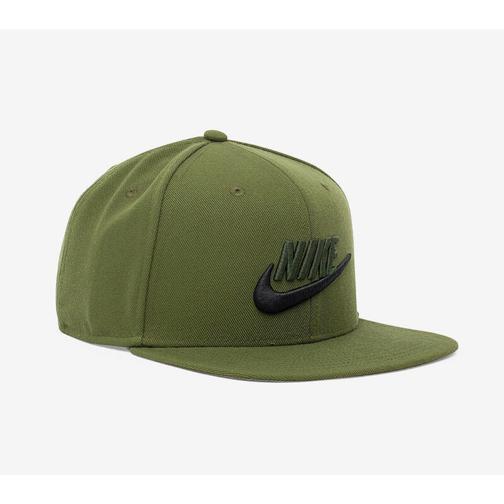 Original 100% Topi Nike Pro Futura Cap Snapback Hat Green Hijau 891284-326