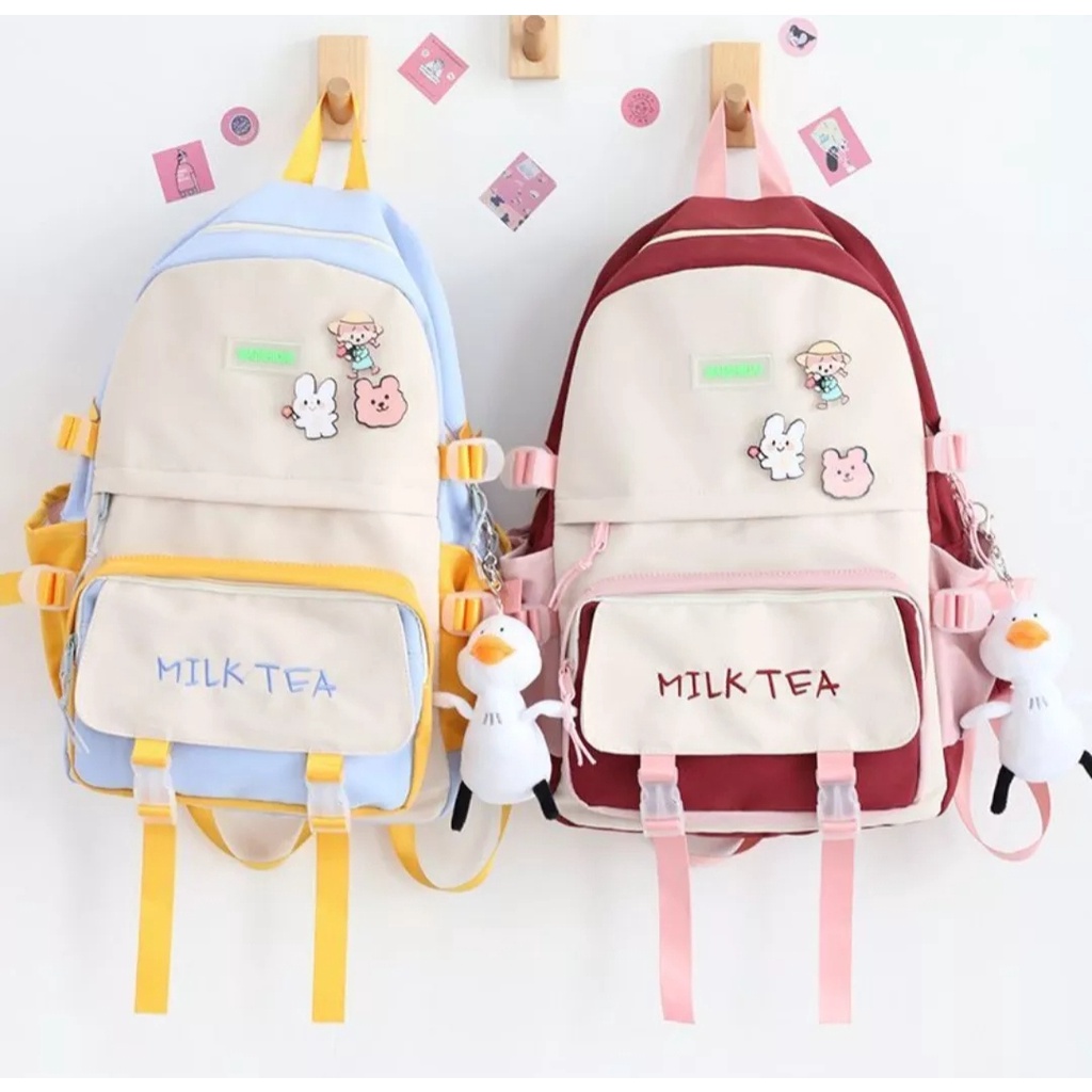 Tas Ransel Wanita Terbaru 2023 Tas Sekolah Korean Style Tas Ransel Wanita Backpack Korean Style