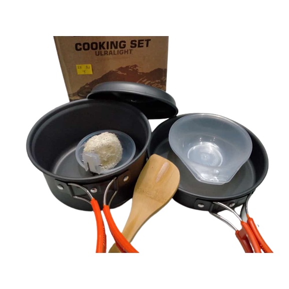 Nesting Campng Cooking Set Motogui SY 200 Ultralight Alat Masak Camping